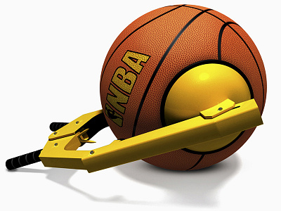 Basketball Boot 3d modeling illustration