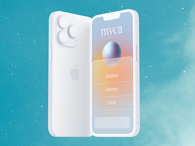 Myca App Design app art direction branding design logo mobile product design typography ui ux