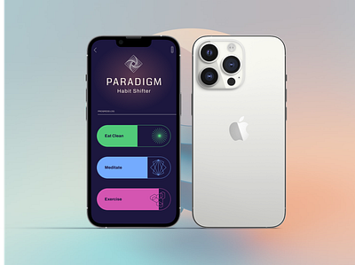 Paradigm App Design app art direction branding design graphic design logo mobile product design ui ux