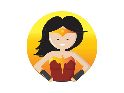 Wonder Women Illustarion character colors dc design flat illustration wonder woman