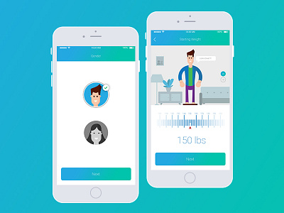 Health App Ui Design app health ios tracking ui design ux design weight