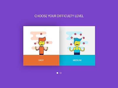 Web App Level Selection Screen ! app character illustration ui ux web application