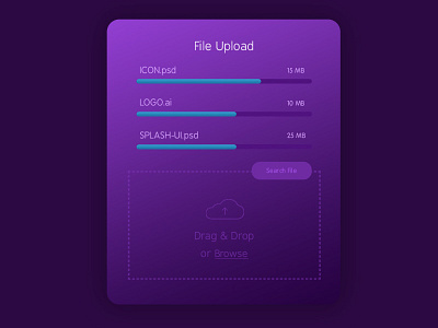 File Upload Screen UX and UI