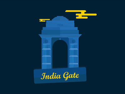 India Gate Illustration