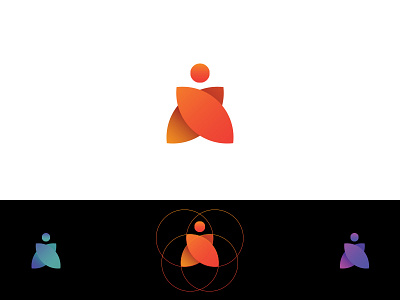 Logo Work In Progress colors equipment gradient health identity logo medic ratio