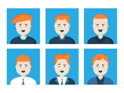 Characters boy businessman character expression flat design guy illustration man mentor student