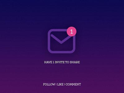 Invite to share dribbble firstinvite invite share shot