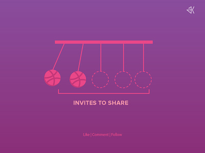 Invites To Share 2invites concept dribbble invite pendulum share shot