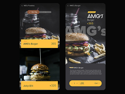 Amg Burger House App UI app design burger coimbatore design app mobile app ui ux ui design ux design