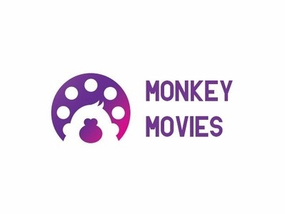 Monkey Movies Brand Design animal brand branddesign branding concept english film logo logodesign minimallogo monkey movies