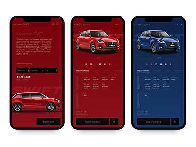 Maruti Suzuki Arena App UI Redesign app car app car booking carbooking color design dribbble flat maruti swift ui ux ux design