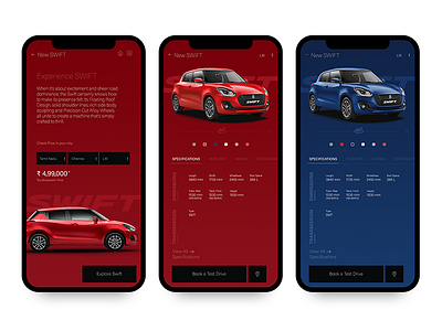 Maruti Suzuki Arena App UI Redesign app car app car booking carbooking color design dribbble flat maruti swift ui ux ux design