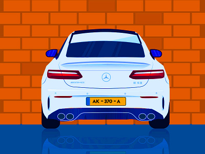 Benz AMG E S3 Illustration benz car carillustration illustraion mercedes benz