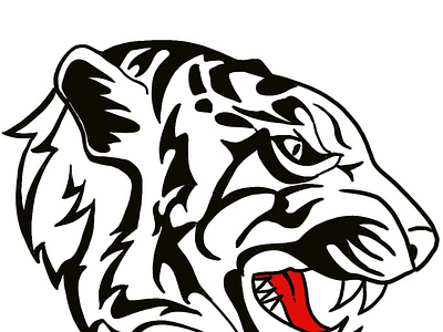 Tiger Tiger Burning Bright energy illustration sketching vector
