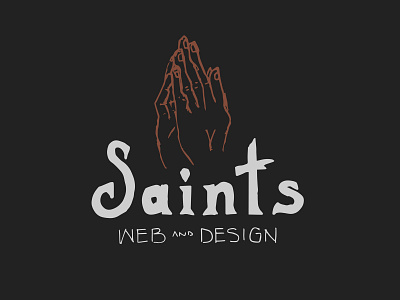 Saints Web And Design lettering logo