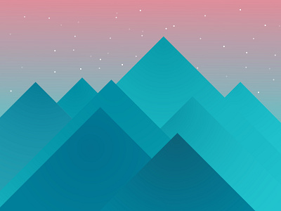 Mountains graphic design