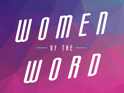 Woman Of The Word graphic design logo