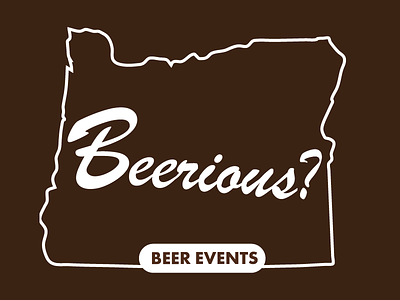Beerious? Logo branding design identity logo typography