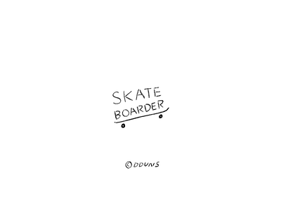 skate boarder dduns illust