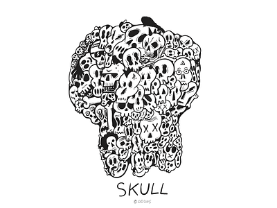 skull dduns illust tattoo