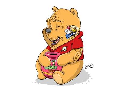 Old Pooh character dduns illust
