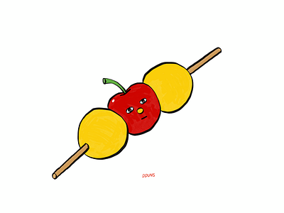 i’m apple , no dango dduns illust