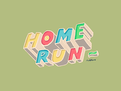 home + run dduns illust