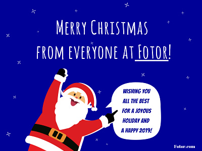 Merry Christmas christmas cute design festival fotor greeting card holiday illustration merry christmas santa santa claus sticker winter xmas