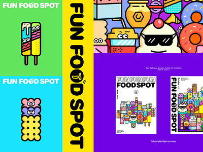 woo food-0 branding design flat illustration logo