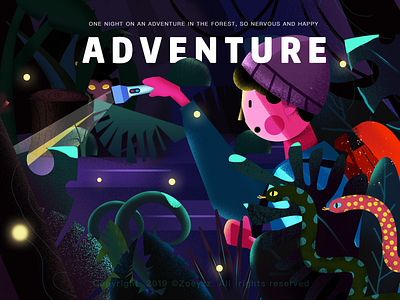 The Forest Adventure branding design forest illustration type ui web website