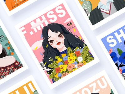 30 GIRLS & BOYS (VOL.03-06) branding character illustration fashion magazines illustration the color typography ui vector