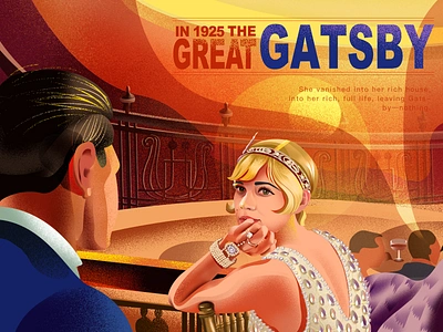 THE GREAT GATSBY 《了不起的盖茨比》 art branding character design illustration movie poster typography