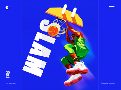 《Sports figures》 - Slam Dunk basketball branding character design movie poster sports typography