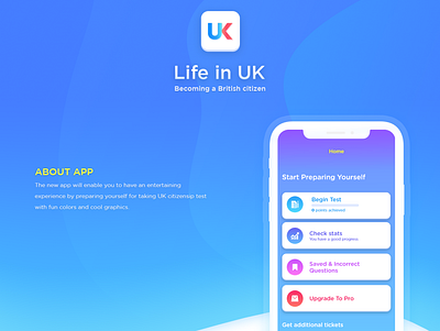 Citizenship App app design citizenship illustration logo united kingdom ux web