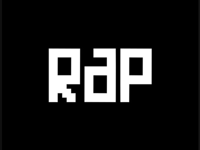 RAP design icon typography