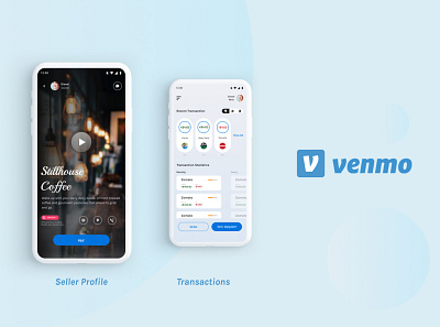 Venmo Redesign Challenge app app design challenge uplabs venmo