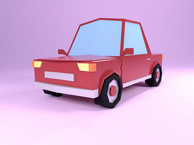 Lowpoly Car 3d blender car illustration lowpoly