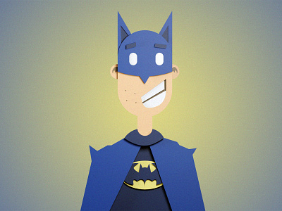 PaperBat 3d blender illustration vector