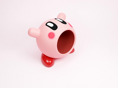 Kirby blender illustration nintendo