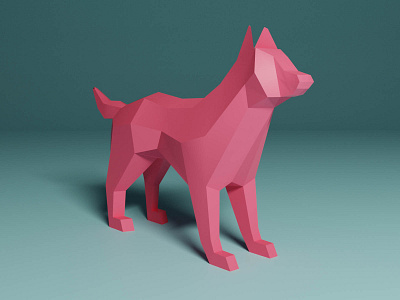 Lowpoly Dog lowpoly