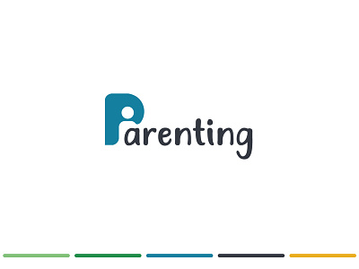 Parenting Logo branding design flat icon illustration lettering logo typography vector