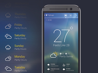 Weather Application application cloudy forecast htc one sunny weather weather icon