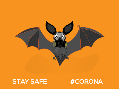 CoronaVirus art bat batman besafe clean color concept corona coronavirus illustration illustrator logo mask stay safe vector wearmask