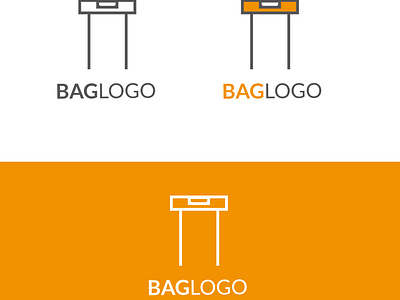 bag logo E-commerce shop logo design vector template, cart bag