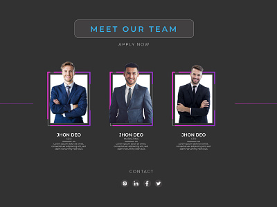 Meet our team ui