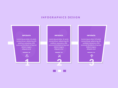 3 steps or options infographics template