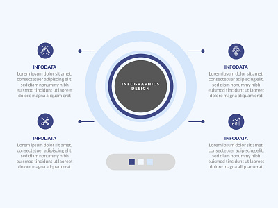 4 options infographics template