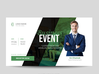 Business event banner poster