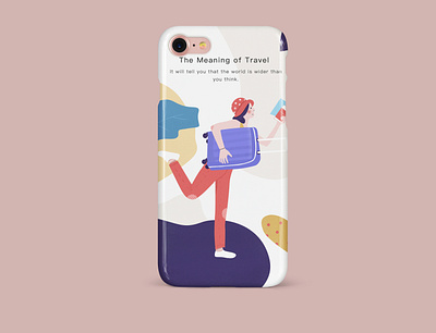 The meaning of travel design illustration