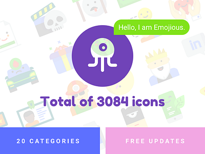 Emojious - icons with a smile avatar face flat icon iconset